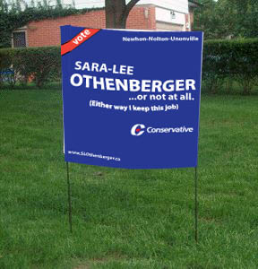 Vote Sara-Lee Othelberger ...or not at all. (Either way I keep this job).
